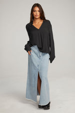 Load image into Gallery viewer, Chaser Denver Licorice Blouse
