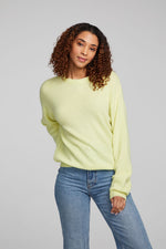 Load image into Gallery viewer, chaser-frankie-limelight-pullover-sweater-front
