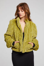 Load image into Gallery viewer, chaser-olive-green-faux-fur-jacket-04

