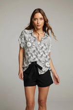 Load image into Gallery viewer, Chaser Rythmm Button Down Paisley Print Tee
