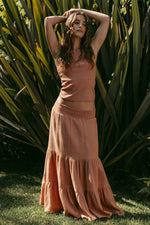 Load image into Gallery viewer, Chaser Seal Bronze Maxi Skirt
