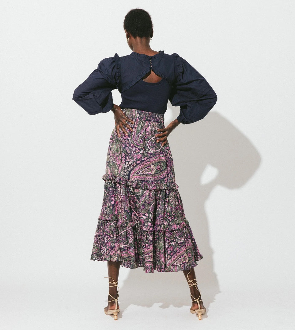 Cleobella Darcy Ankle Skirt in Paisley