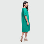 Load image into Gallery viewer, Foil Right On Hue Vivid Green Dress 
