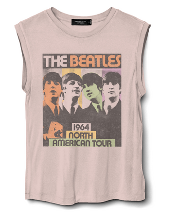  Analyzing image     Junk Food Clothing Beatles Sleeveless Women's Tee