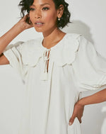 Load image into Gallery viewer, cleobella-lila-mini-dress-ivory-dresses-close-up
