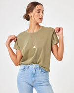 Load image into Gallery viewer, L Space All Day Top Olive Branch
