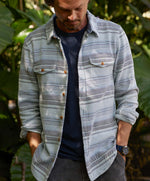 Load image into Gallery viewer, Outerknown - Blanket Shirt - Sky Blue - Model
