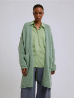 Load image into Gallery viewer, polonio-long-cardigan-mist-main-closeup
