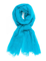 Load image into Gallery viewer, Quinn Whisper Weight Aqua Cashmere Scarf

