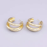 Load image into Gallery viewer, Santa Barbara Lifestyle Jewelry Goodland Gold Hoop Earrings
