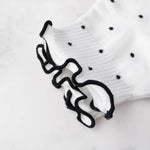 Load image into Gallery viewer, Tiepology Ruffle Ankle Socks Polka Dots
