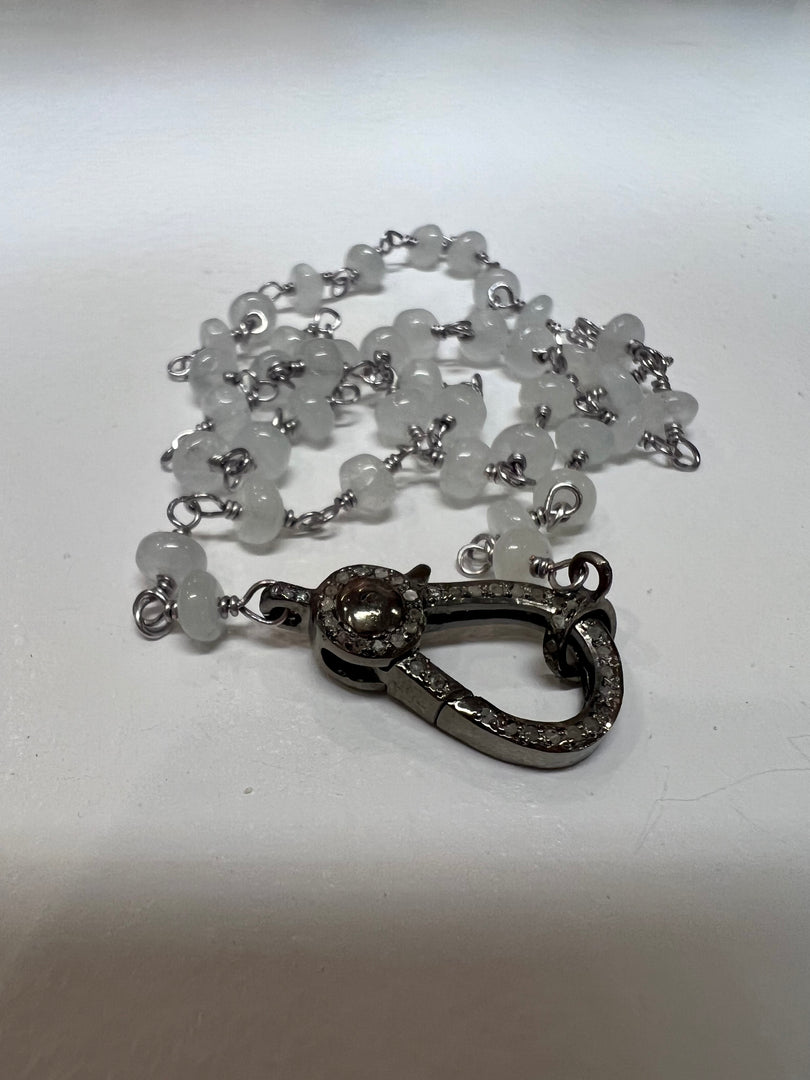 Aquamarine Necklace in Silver