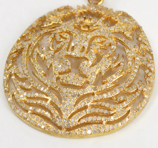 Lion Diamond Pendant
