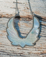 Load image into Gallery viewer, Double Wing Mother-of-Pearl Diamond Pendant
